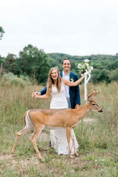 Свадебная фотосессия этой пары была "испорчена" самым очаровательным образом (14 фото)